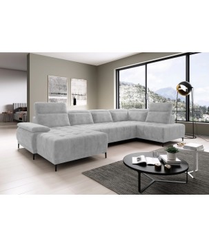 Narożnik FOCUS XL z elektryczną regulacją siedziska Prawostronny w tkaninie w tkaninie SALVADOR 13 WERSAL