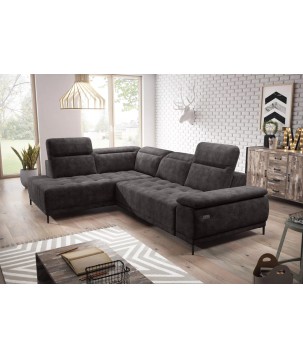 Narożnik FOCUS L z elektryczną regulacją siedziska Lewostronny w tkaninie SALVADOR 04 WERSAL