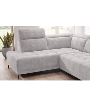 Narożnik FOCUS L z elektryczną regulacją siedziska Lewostronny w tkaninie SALVADOR 13 WERSAL