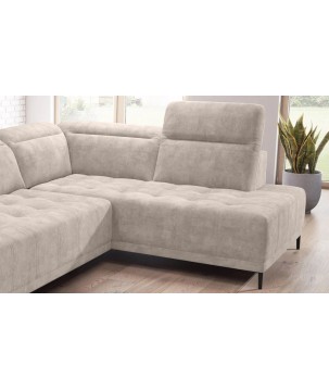 Narożnik FOCUS L z elektryczną regulacją siedziska Prawostronny w tkaninie SALVADOR 02 WERSAL