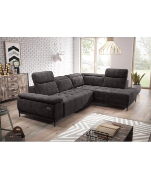 Narożnik FOCUS L z elektryczną regulacją siedziska Prawostronny w tkaninie SALVADOR 04 WERSAL