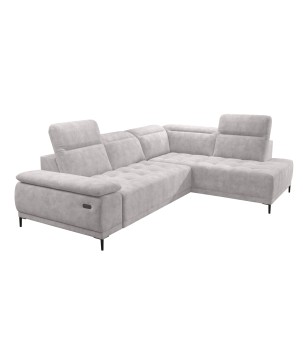 Narożnik FOCUS L z elektryczną regulacją siedziska Prawostronny w tkaninie SALVADOR 13 WERSAL