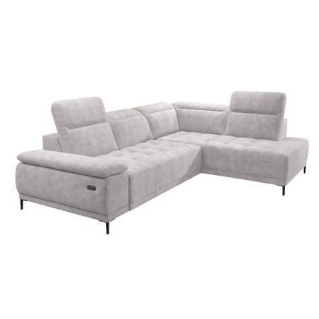 Narożnik FOCUS L z elektryczną regulacją siedziska Prawostronny w tkaninie SALVADOR 13 WERSAL