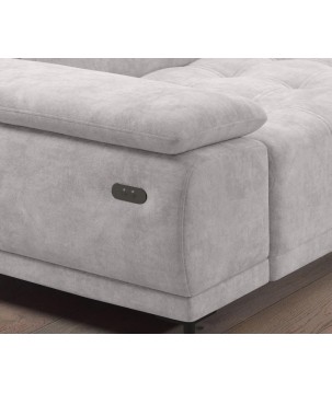 Narożnik FOCUS L z elektryczną regulacją siedziska Prawostronny w tkaninie SALVADOR 13 WERSAL