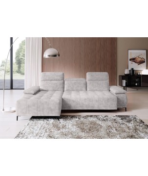 Narożnik FOCUS S Mini z elektryczną regulacją siedziska Lewostronny w tkaninie SALVADOR 13 WERSAL