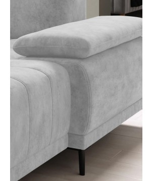 Narożnik FOCUS XL z elektryczną regulacją siedziska Lewostronny w tkaninie SALVADOR 13 WERSAL