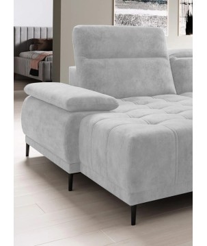 Narożnik FOCUS XL z elektryczną regulacją siedziska Lewostronny w tkaninie SALVADOR 13 WERSAL