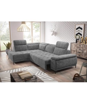 Narożnik FOCUS L z elektryczną regulacją siedziska Lewostronny w tkaninie Promocyjnej SALVADOR 14 WERSAL