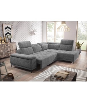 Narożnik FOCUS L z elektryczną regulacją siedziska Prawostronny w tkaninie Promocyjnej SALVADOR 14 WERSAL