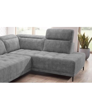 Narożnik FOCUS L z elektryczną regulacją siedziska Prawostronny w tkaninie Promocyjnej SALVADOR 14 WERSAL