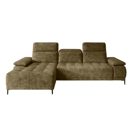 Narożnik FOCUS S z elektryczną regulacją siedziska Lewostronny w tkaninie Promocyjnej SALVADOR 10 WERSAL