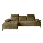 Narożnik FOCUS S z elektryczną regulacją siedziska Lewostronny w tkaninie Promocyjnej SALVADOR 10 WERSAL