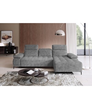 Narożnik FOCUS S z elektryczną regulacją siedziska Prawostronny w tkaninie Promocyjnej SALVADOR 14 WERSAL