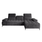 Narożnik FOCUS S Mini z elektryczną regulacją siedziska Prawostronny w tkaninie Promocyjnej SALVADOR 15 WERSAL