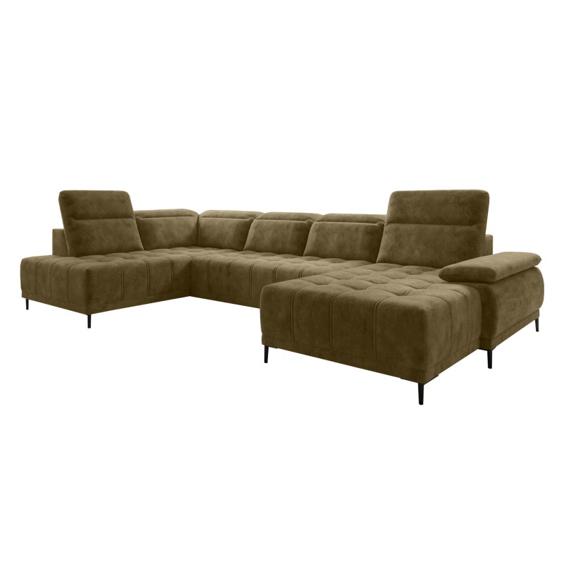 Narożnik FOCUS XL z elektryczną regulacją siedziska Lewostronny w tkaninie Promocyjnej SALVADOR 10 WERSAL