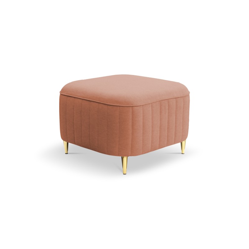 Pufa LAREN w kolorze pudrowy róż w tkaninie CASTEL 55