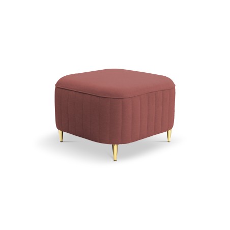 Pufa LAREN w kolorze burgundowym w tkaninie CASTEL 59