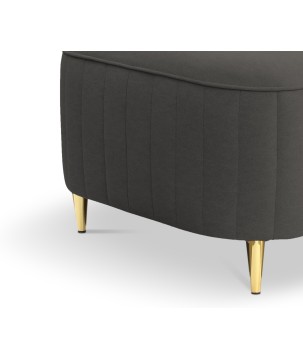 Pufa LAREN w kolorze szarym w tkaninie CASTEL 93