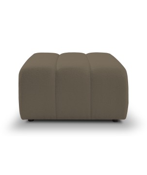 Pufa BALOO w kolorze jasnego brązu w tkaninie LAMBI 03