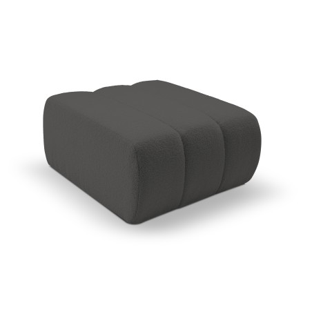 Pufa BALOO w kolorze ciemnej szarości w tkaninie LAMBI 12