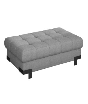 Pufa SELVA XL w kolorze SZARYM w tkaninie AUSTIN WERSAL