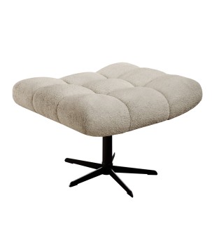 Pufa SENSI w kolorze BEZOWYM w tkaninie ANTHOLOGY WERSAL