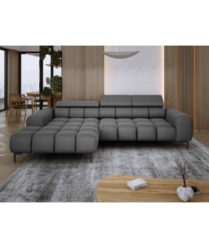 Narożnik PLAZA MINI wolnostojący Lewostronny w tkaninie Promocyjnej SOLAR 96 WERSAL