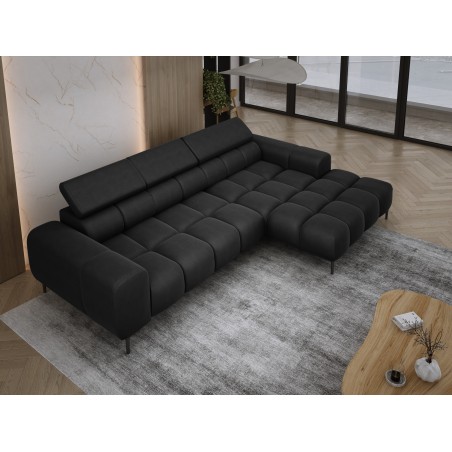 Narożnik PLAZA MINI wolnostojący Prawostronny w tkaninie Promocyjnej SOLAR 99 WERSAL