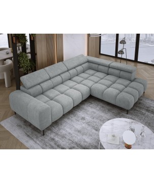 Narożnik PLAZA L wolnostojący Prawostronny w tkaninie CLOUD 81 WERSAL
