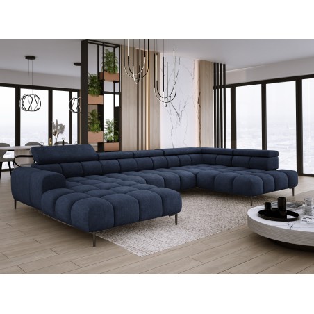 Narożnik PLAZA XL Prawostronny Elektryczna regulacja Tkanina CLOUD 79 WERSAL