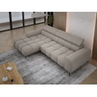 Narożnik PLAZA MINI wolnostojący Lewostronny w tkaninie Promocyjnej APHRODITE 04 WERSAL