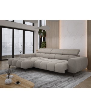 Narożnik PLAZA MINI wolnostojący Lewostronny w tkaninie Promocyjnej APHRODITE 04 WERSAL