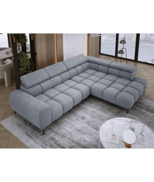 Narożnik PLAZA L wolnostojący Prawostronny w tkaninie CLOUD 82 WERSAL
