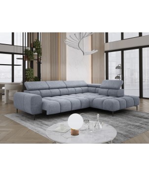 Narożnik PLAZA L wolnostojący Prawostronny w tkaninie CLOUD 82 WERSAL