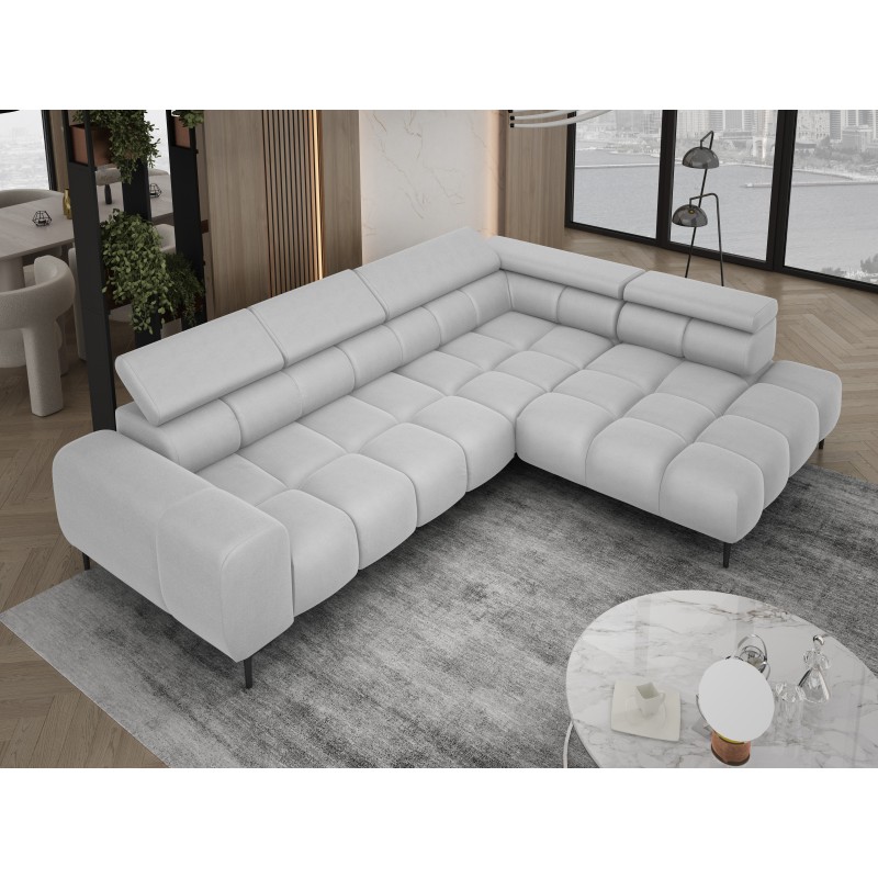 Narożnik PLAZA L wolnostojący Prawostronny w tkaninie SOLAR 80 WERSAL