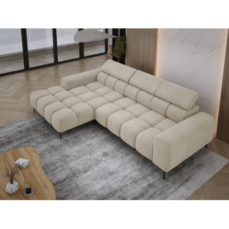 Narożnik PLAZA MINI wolnostojący Lewostronny w tkaninie CLOUD 03 WERSAL