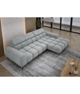 Narożnik PLAZA MINI wolnostojący Prawostronny w tkaninie CLOUD 81 WERSAL