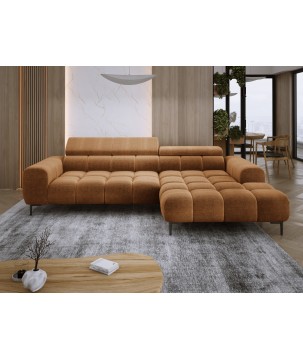 Narożnik PLAZA MINI wolnostojący Prawostronny w tkaninie EDEN 10 WERSAL