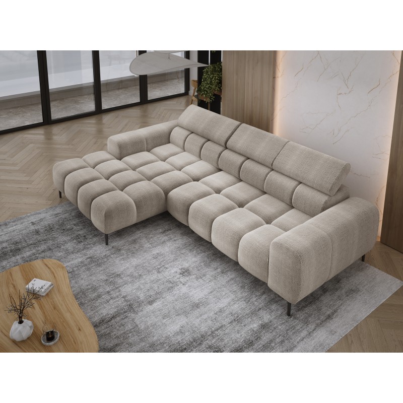 Narożnik PLAZA MINI wolnostojący Lewostronny w tkaninie EDEN 04 WERSAL