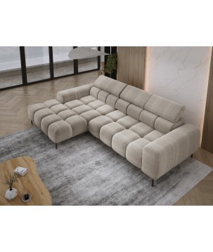 Narożnik PLAZA MINI wolnostojący Lewostronny w tkaninie EDEN 04 WERSAL