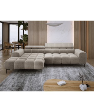 Narożnik PLAZA MINI wolnostojący Lewostronny w tkaninie EDEN 04 WERSAL