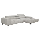 Narożnik PLAZA MINI wolnostojący Prawostronny w tkaninie SOLAR 03 WERSAL