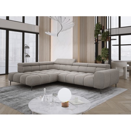 Narożnik PLAZA L wolnostojący Lewostronny w tkaninie Promocyjnej APHRODITE 04 WERSAL