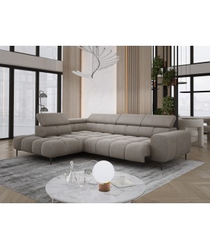 Narożnik PLAZA L wolnostojący Lewostronny w tkaninie Promocyjnej APHRODITE 04 WERSAL