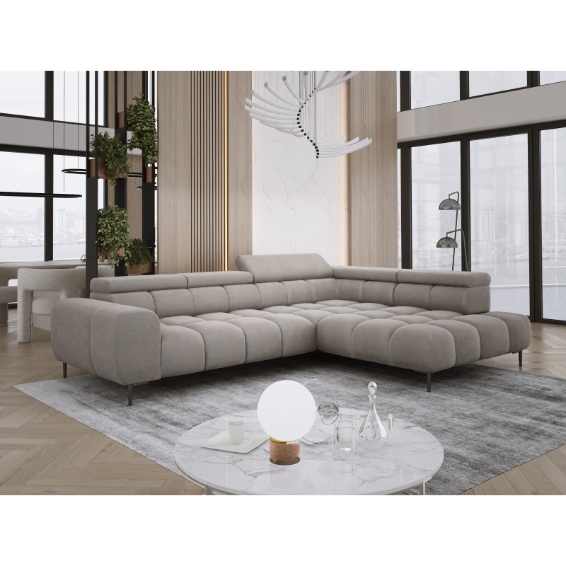 Narożnik PLAZA L wolnostojący Prawostronny w tkaninie Promocyjnej APHRODITE 04 WERSAL