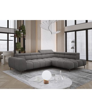 Narożnik PLAZA L wolnostojący Prawostronny w tkaninie Promocyjnej APHRODITE 22 WERSAL