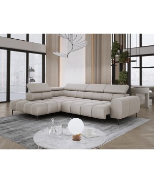 Narożnik PLAZA L wolnostojący Lewostronny w tkaninie Promocyjnej SOLAR 16 WERSAL