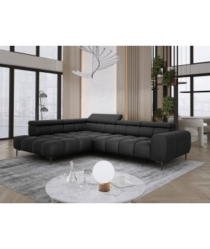 Narożnik PLAZA L wolnostojący Lewostronny w tkaninie Promocyjnej SOLAR 99 WERSAL