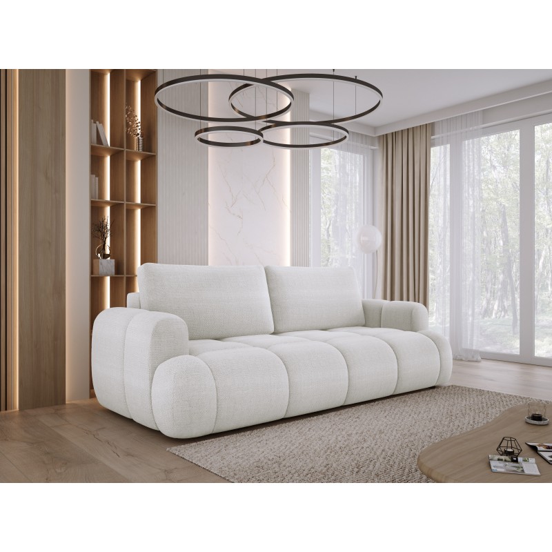 Sofa Kanapa BOMO 3 osobowa z funkcją spania i pojemnikiem w tkaninie EDEN 01 WERSAL