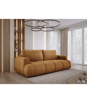 Sofa Kanapa BOMO 3 osobowa z funkcją spania i pojemnikiem w tkaninie EDEN 10 WERSAL